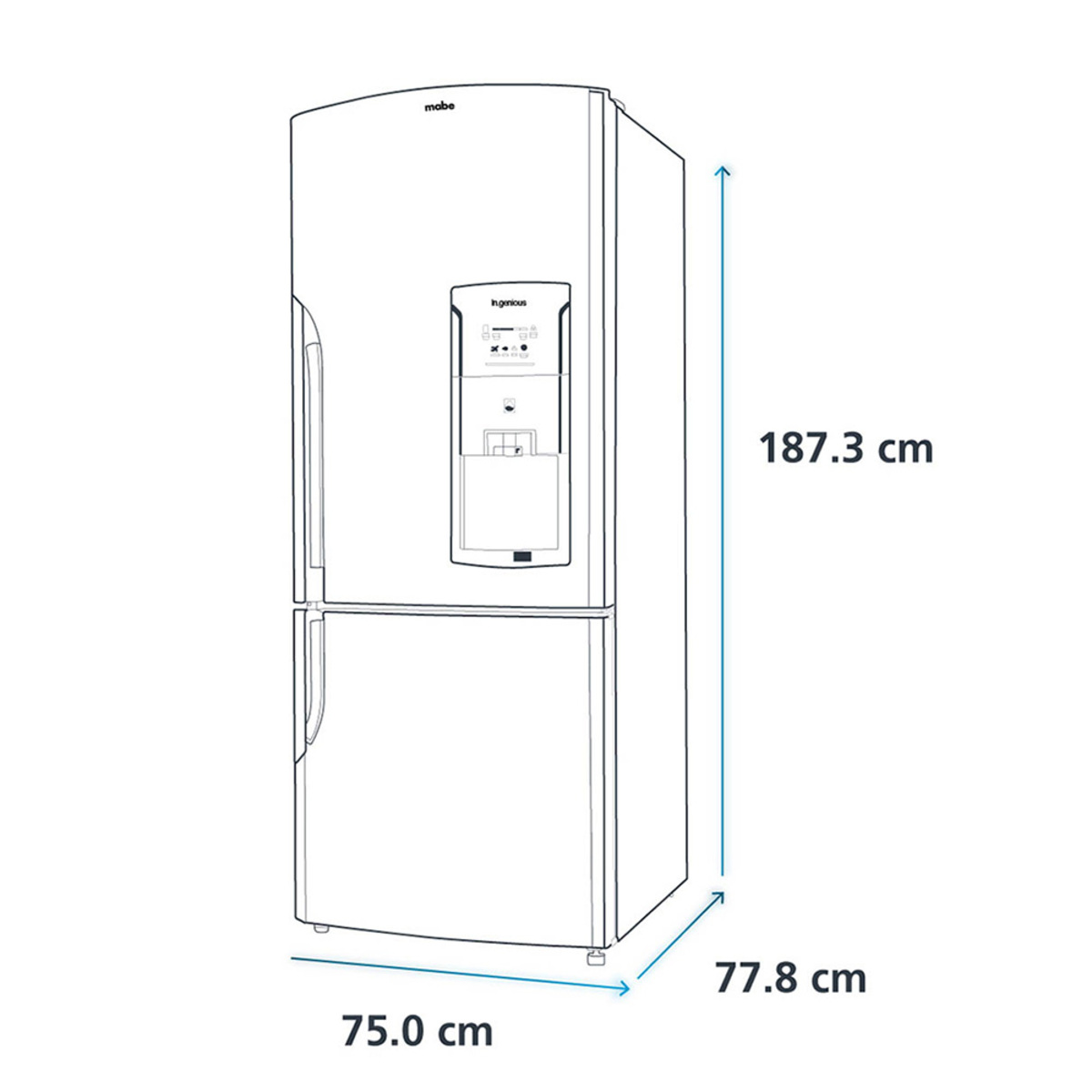 Refrigerador Bottom Freezer 520 L Inoxidable Mabe - RMB520IBMRX1 ...