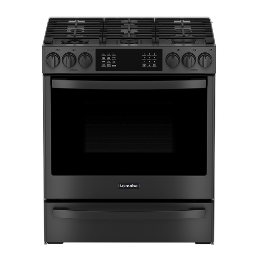 Estufa de Piso 76 cm (30 pulgadas) Black Stainless Steel IO Mabe - IO940TS0