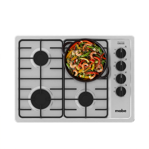 MABE ENCIMERA DE EMPOTRE A GAS 60 CM INOX MABE - CMG6044SD-1CL