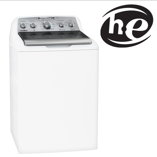 Lavadora Automática Aqua Saver Green High Efficiency 22 kg Blanca con Sanitizado Mabe - LMA72215WBAB1