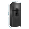 B_Mabe_Refrigerador_415Lts_Black_Steel_RMP415ZCC_Derecha_Isometrico