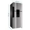 B_Mabe_Refrigerador_415Lts_Inox_RMP415YEU_Derecha_Isometrico