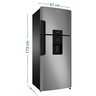 B_Mabe_Refrigerador_415Lts_Platinum_RMP415JET_Derecha_Isometrico