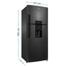 B_Mabe_Refrigerador_470Lts_Black_Steel_RMP470YPC_Derecha_Isometrico