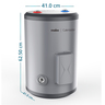 C_Mabe_Calentador_40Lts_Silver_CDM40MPESA_Isometrico