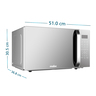 C_Mabe_Horno_Microondas_Gris_HMM11SJW_Isometrico