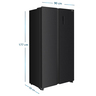 C_Mabe_Refrigeracion_480L_Black_Steel_MSD480LPRPS0_Derecho_Isometrico