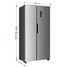 C-Mabe-Refrigeracion-480L-Inox-MSL480LPLSS0-Isometrico