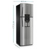 C_Mabe_Refrigerador_313Lts_Inox_RMA313FXCU_Derecha_Isometrico