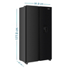 C_Mabe_Refrigerador_520Lts_Black_Steel_MSD565QMLSP0_Isometrico