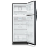 E-Mabe-Refrigerador-14-pies-cubicos-Black-Steel-RMP410FZNC-Frente-Abierto-Empy