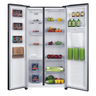 E_Mabe_Refrigerador_436Lts_Inox_MSD480LMRSS0_Frontal_Con_Props