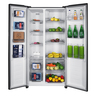 H_Mabe_Refrigeracion_480L_Black_Steel_MSD480LPRPS0_Frontal_Con_Props