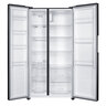 K-Mabe-Refrigeracion-480L-Black-Steel-MSL480LPLPS0-Frontal-Abierto