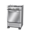 Cocina de Piso a Gas 60 cm Inox Mabe - EM6060FX2