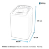 Lavadora Aqua Saver Green Automática 16 kg Diamond Gray Mabe - LMC46100WDAB0