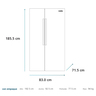 Refrigerador Side by Side No Frost Inverter 518 L Brutos Inox Mabe - MSC518LKRSS0