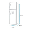 Nevera No Frost 421 L Brutos Platinum Mabe - RMP421FGCT