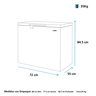 Congelador Horizontal 145 L Brutos Blanco Mabe - ALASKA145BH