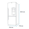 Refrigerador Bottom Freezer 520 L Black Stainless Steel Mabe - RMB520IBMRP1