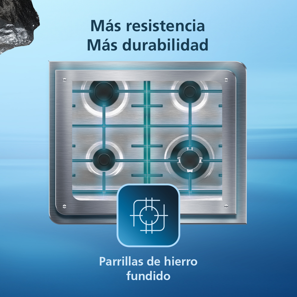 Parrillas superiores de hierro fundido