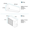 Aire Acondicionado Convencional 110 V 12000 BTUs Blanco Mabe - MMT12CABWCCCHI8
