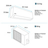 Aire Acondicionado Inverter 220 V 18000 BTUs Blanco MABE - MMI18CDBWCCCHI8