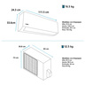Aire Acondicionado Convencional 220 V 24000 BTUs Blanco Mabe - MMT24CDBWCCCHI8