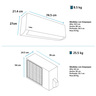 Aire Acondicionado Inverter 220 V 9000 BTUs Blanco MABE - MMI09CDBWCCCHI8