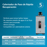 Calentador de Paso Rápida Recuperación Gas Natural 1.5 Servicios 9 L/min Mabe - CRM09SNA