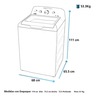 Lavadora Aqua Saver Green Automática 18 kg Blanco Mabe - LMA78100WBAB0