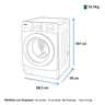 Secadora eléctrica 17 Kg Blanca Mabe - SMW819SDECW1