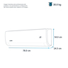 Aire Acondicionado Mini Split Inverter Solo Frío 220 V 1.5 Toneladas (18,000 BTU) Blanco Mabe - MMI18CDBWCAM8