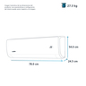 Aire Acondicionado Mini Split Tradicional Solo Frío 220 V 1 Tonelada (12,000 BTU) Blanco Mabe - MMT12CDBWCAM8