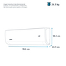 Aire Acondicionado Mini Split Inverter Solo Frío 115 V 1 Tonelada (12,000 BTU) Espejo Mabe - MMI12CAMCAM8