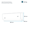 Aire Acondicionado Mini Split Inverter Solo Frío 220 V 2 toneladas (24,000 BTU) Blanco Mabe - MMI24CDBWCAAXM8