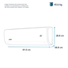 Aire Acondicionado Mini Split Tradicional Solo Frío 220 V 2 toneladas (24,000 BTU) Blanco Mabe - MMT24CDBWCAM8