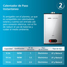 Calentador Instantáneo de Gas Natural 1 Servicio 6 L Gris Mabe - CIM062SNA