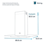Campana de Pared 90 cm (35 pulgadas) Inoxidable Mabe - CM9018P2I