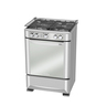 Estufa de Piso de 60 cm Acero Inoxidable Mabe - EMC6050NFX0