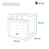 Horno Eléctrico 110 V 60 cm (24 pulgadas) Inoxidable Mabe - HM6021EWAI0