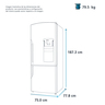 Refrigerador Bottom Freezer 520 L Black Stainless Steel Mabe - RMB520IWMRP0