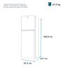 Refrigerador Top Mount 250 L Blanco Mabe - RMA250PVMRB0