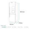Nevera Bottom Freezer 542 Lts. Brutos Black Steel Mabe - RMB520IWBQP0